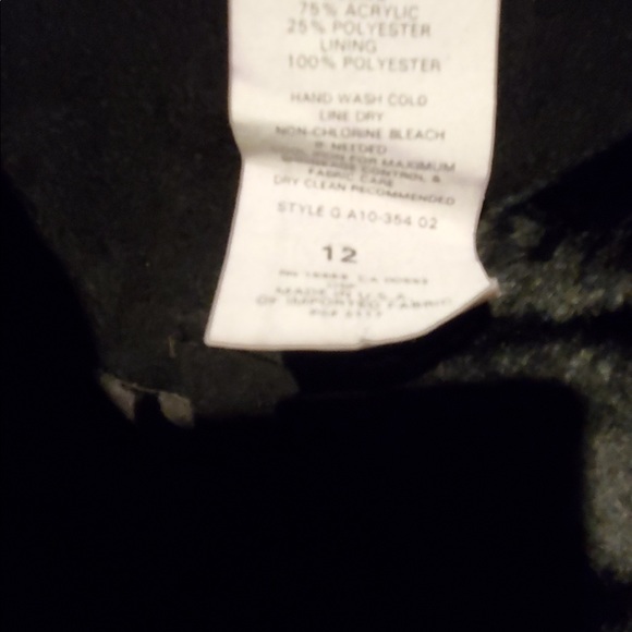 Vintage That's Me black/red women's vest fur collar 12 - Picture 5 of 6